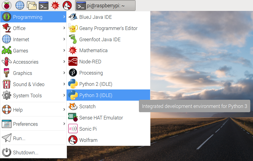Open Python 3